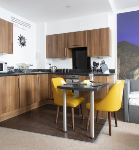 kitchen and livingroom