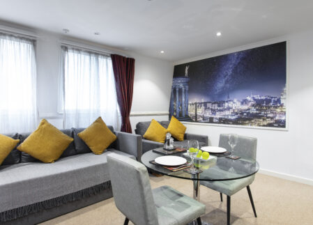 round table and graphics room